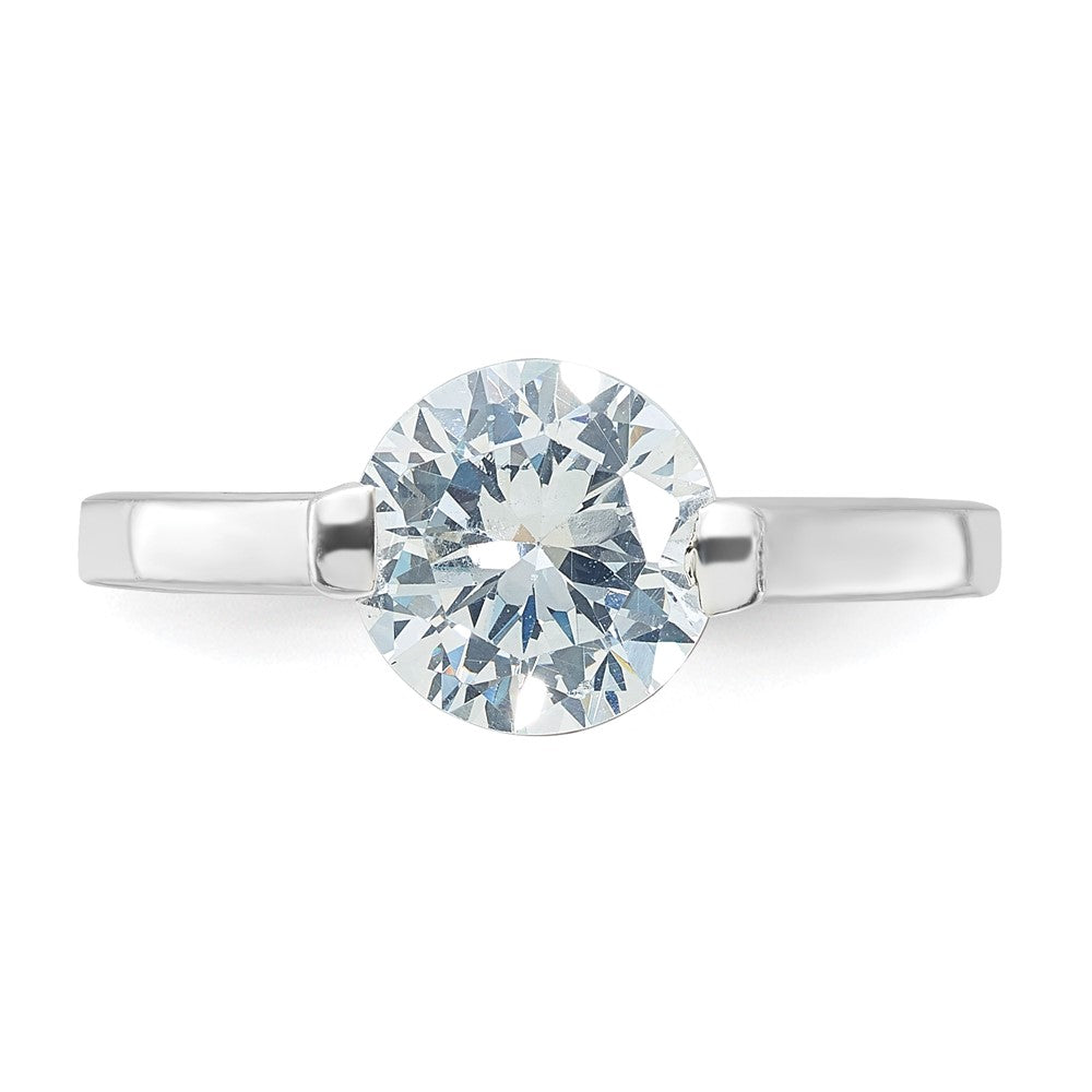 Sterling Silver Polished CZ Ring