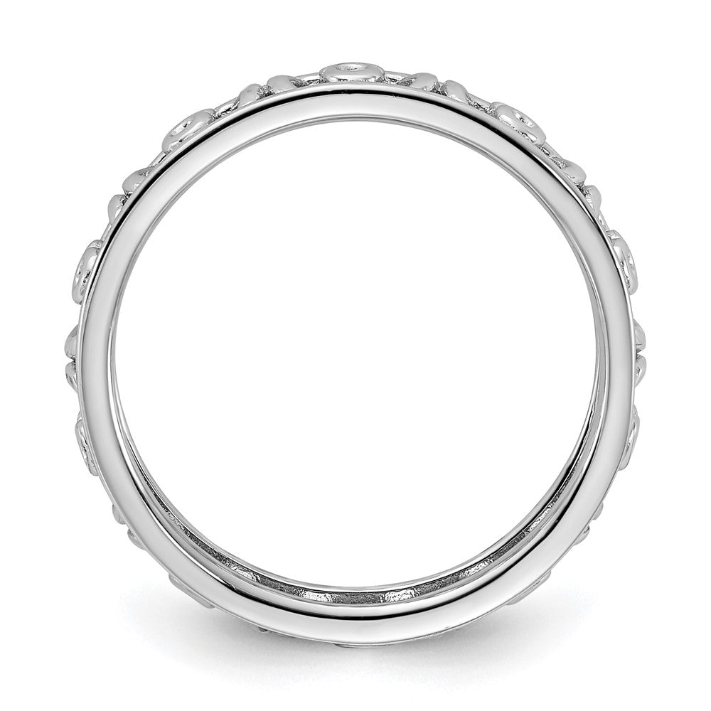 Sterling Silver Stackable Expressions Taurus Zodiac Ring Size -6