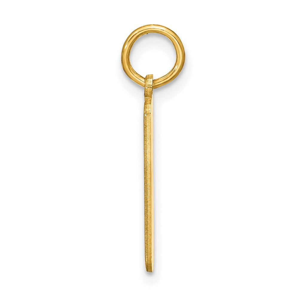 Sterling Silver/Gold-plated Small Blank Bar Charm