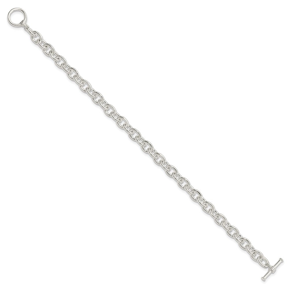 Sterling Silver Toggle Link Bracelet 7.5 inches