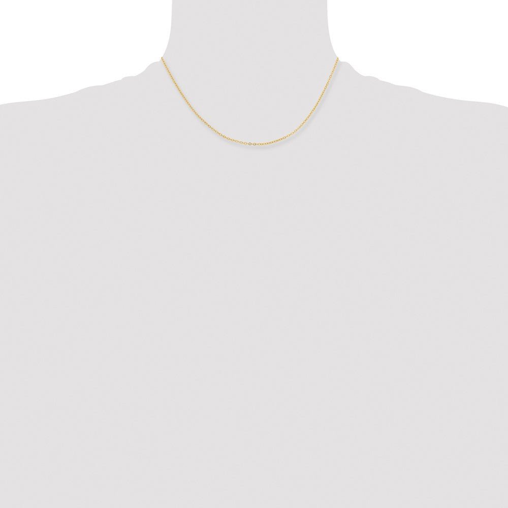 Yellow Rhodium over Brass 1.70mm Plated Rolo Chain