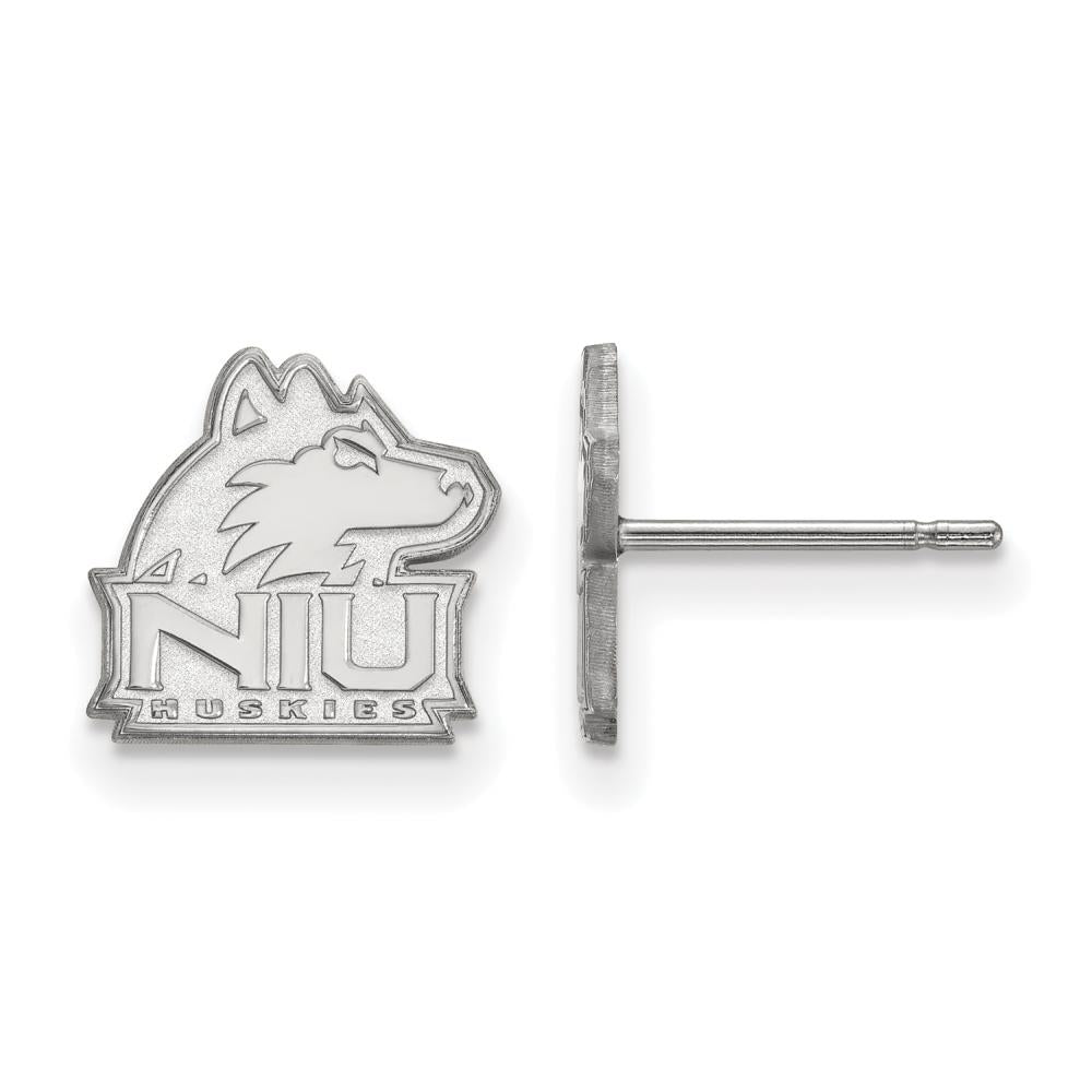 LogoArt Sterling Silver Northern Illinois University Xs Post Earrings