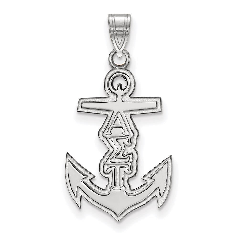 Sterling Silver Official Licensed Greek Sororities Alpha Sigma Tau (???) Small Pendant