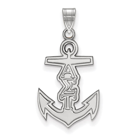 Sterling Silver Official Licensed Greek Sororities Alpha Sigma Tau (???) Small Pendant