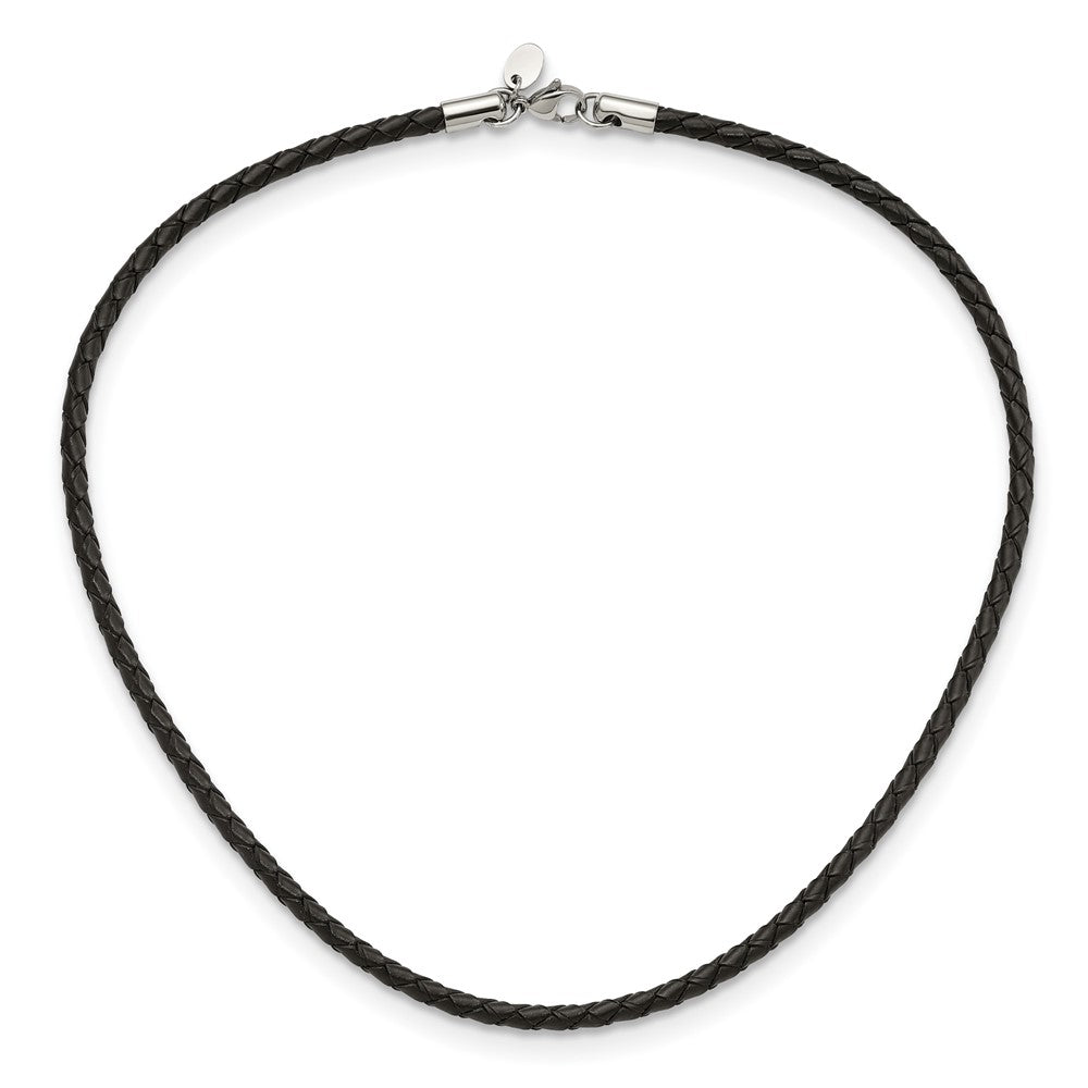4mm Genuine Leather Weave 20in Necklace