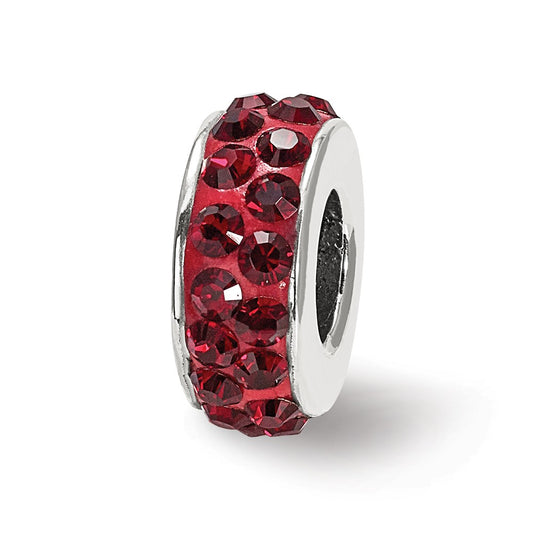 Sterling Silver Reflections Jan Double Row Preciosa Crystal Bead