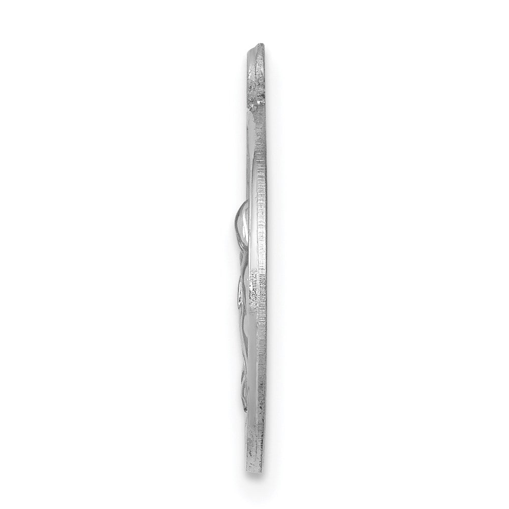 Sterling Silver Rhodium-plated Saint Joseph Medal
