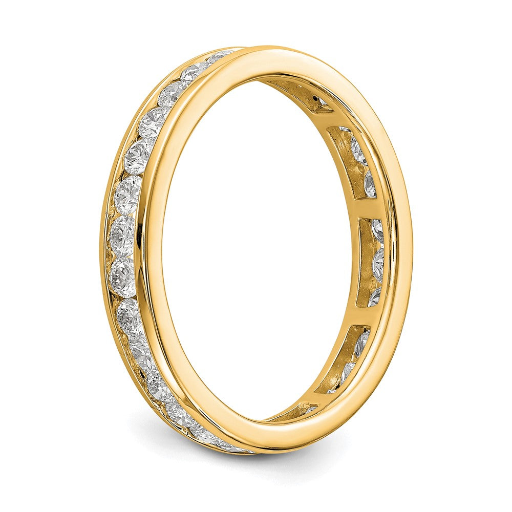14k 1 carat Lab Grown Diamond VS/SI+ G+ Channel Set Size 9 Eternity Band
