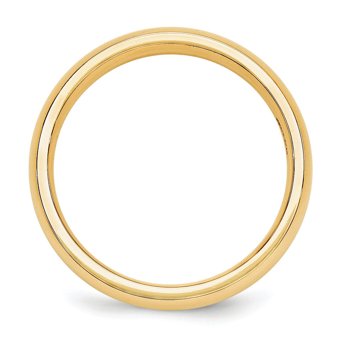 14k Yellow Gold 5mm Standard Weight Comfort Fit Wedding Band Size 4.5 CF050