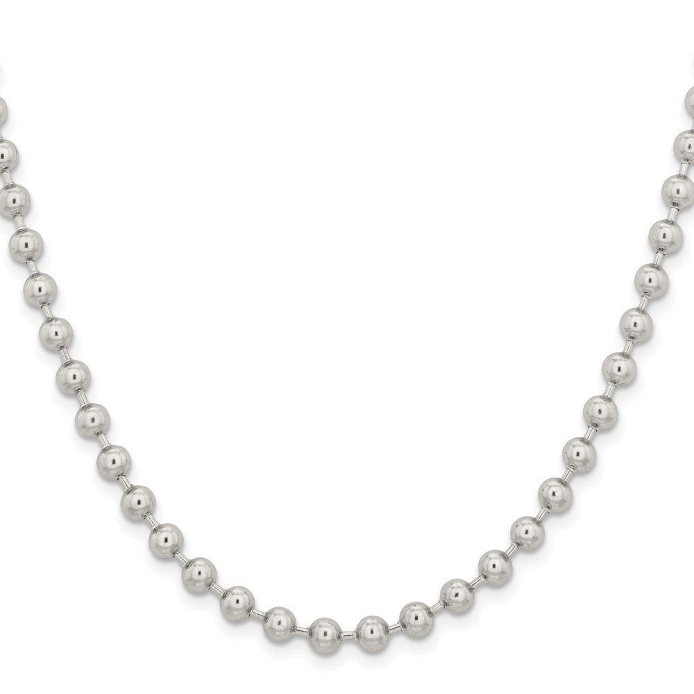 Stainless Steel Polished 5mm 24in Ball Chain