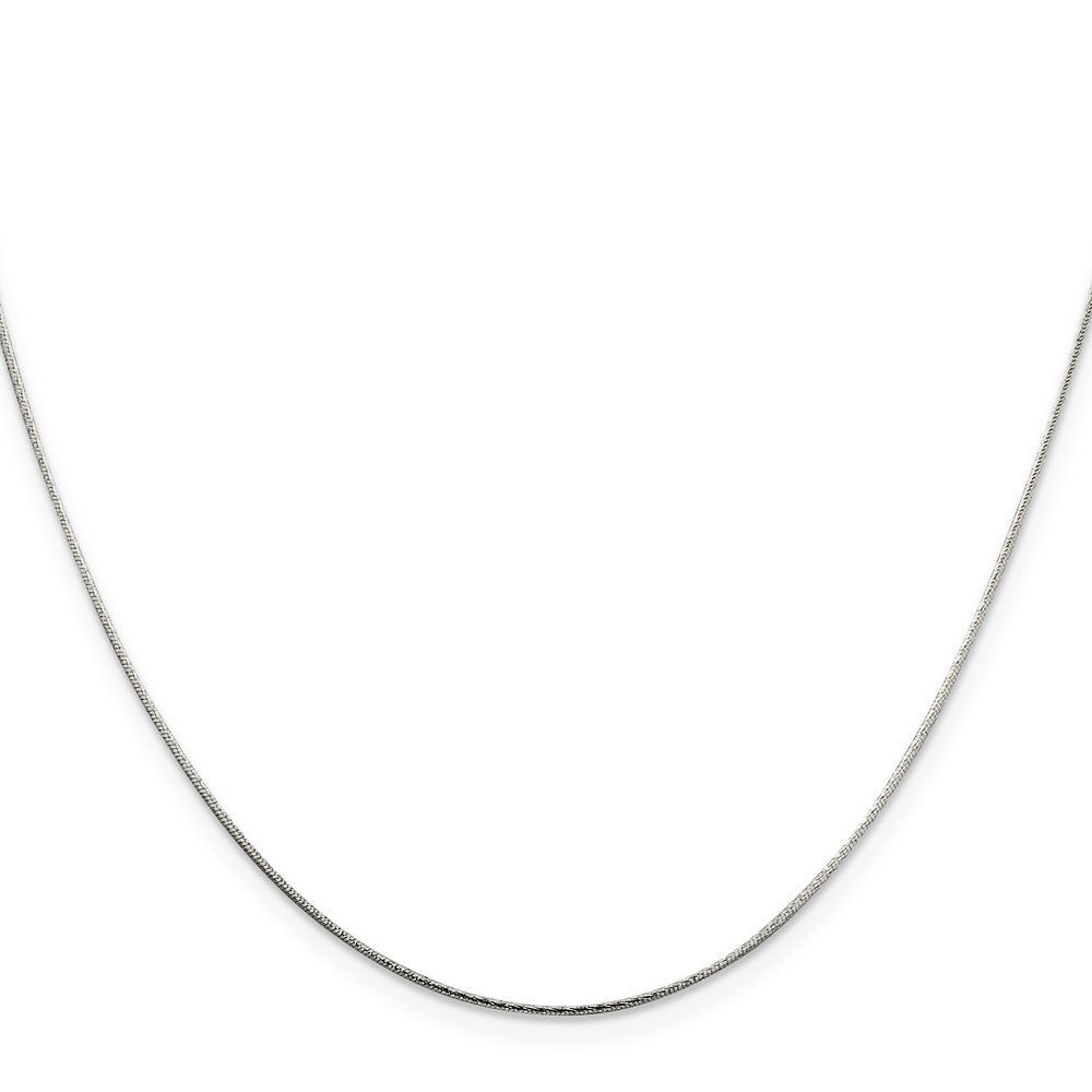 Sterling Silver .85mm Diamond-cut Snake Chain 30 Inches