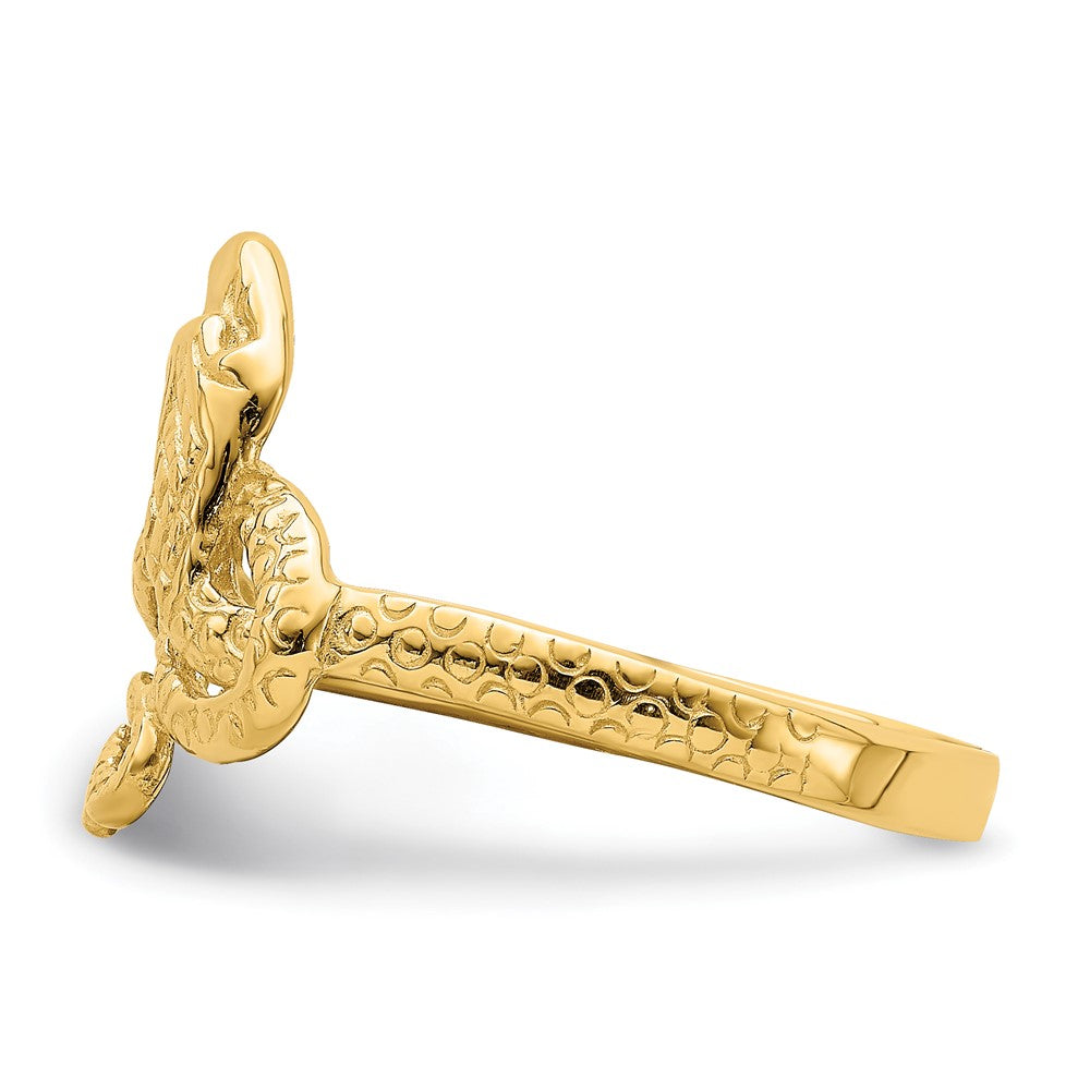 14K Gold Snake Ring Size 7