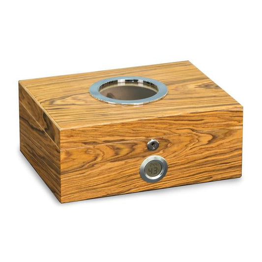 Bey-Berk International C424 Lacquered Olive Wood Humidor