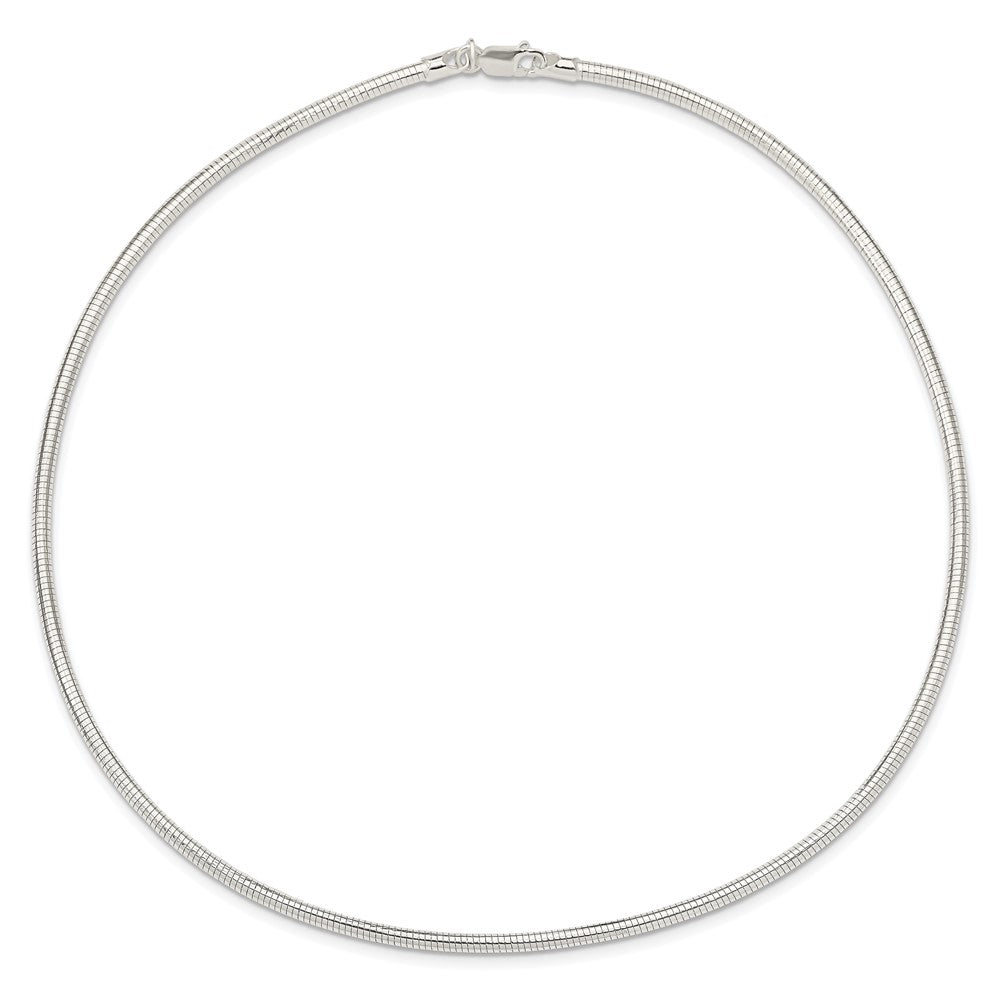 Sterling Silver Round 2.75mm Neckwire Necklace 18 Inches