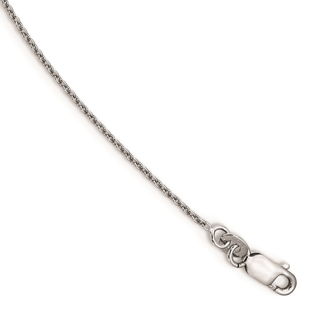 White Night Sterling Silver Rhodium-plated Black and White Diamond Double Heart 18 Inch Necklace with 2 Inch Extender 18 Inches