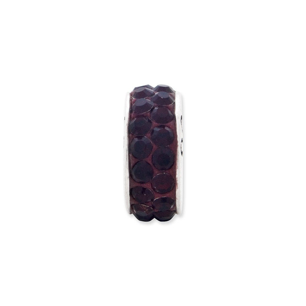 Sterling Silver Reflections Jan Double Row Preciosa Crystal Bead