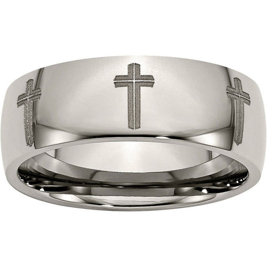 Titanium 8mm Polished Band