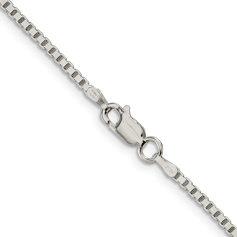 Sterling Silver 1.75mm Box Chain 36 Inches