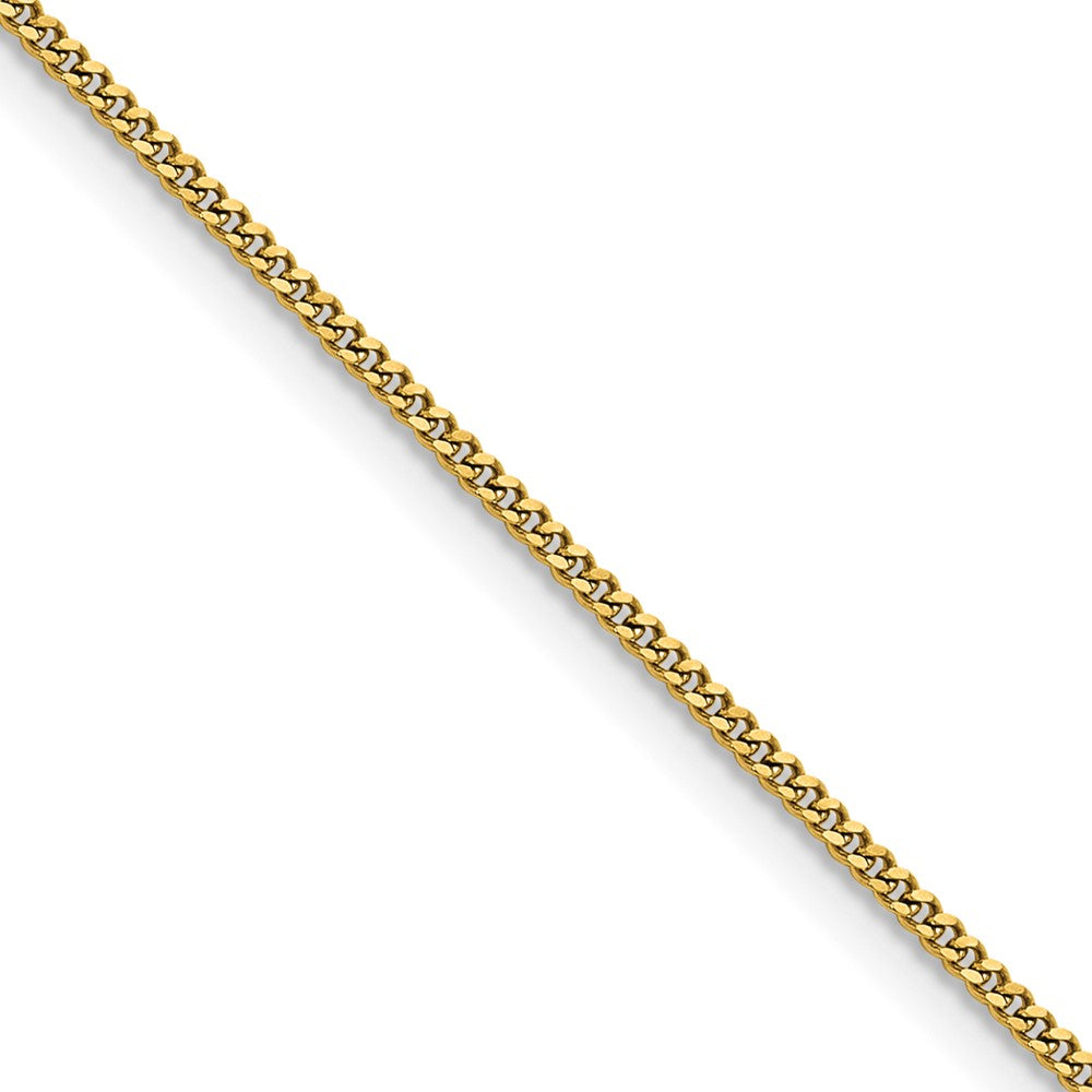 Chisel Stainless Steel Polished Yellow IP-plated 1.5mm 18 inch Curb Chain