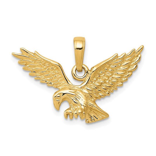 10k Gold 3-D Eagle Charm
