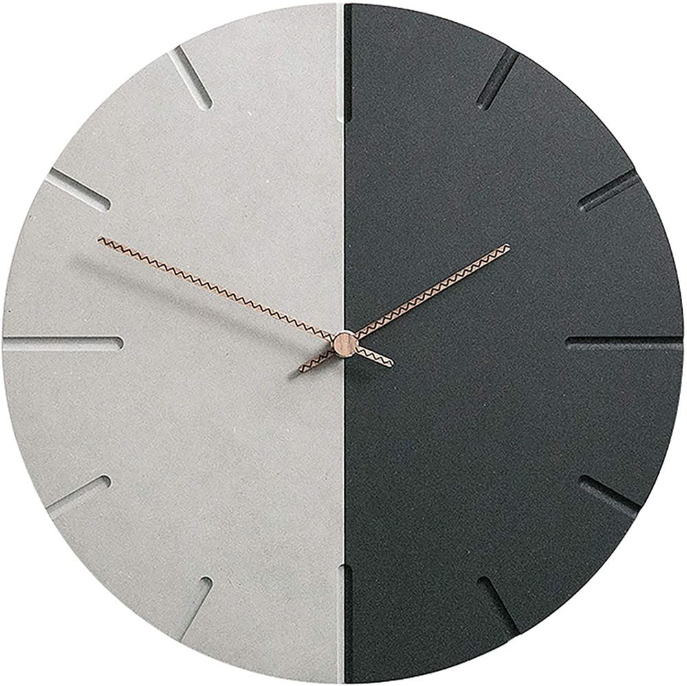 Modern Minimalist Concrete Collection Silent Wall Clock