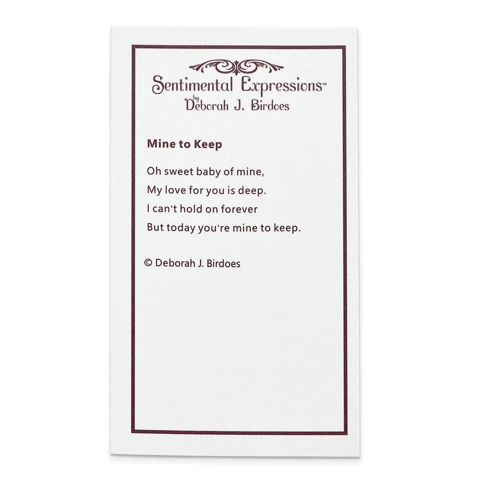 Sentimental Expressions Sterling Silver Rhodium-plated Mine To Keep Mom and Baby 18in Necklace 18 Inches