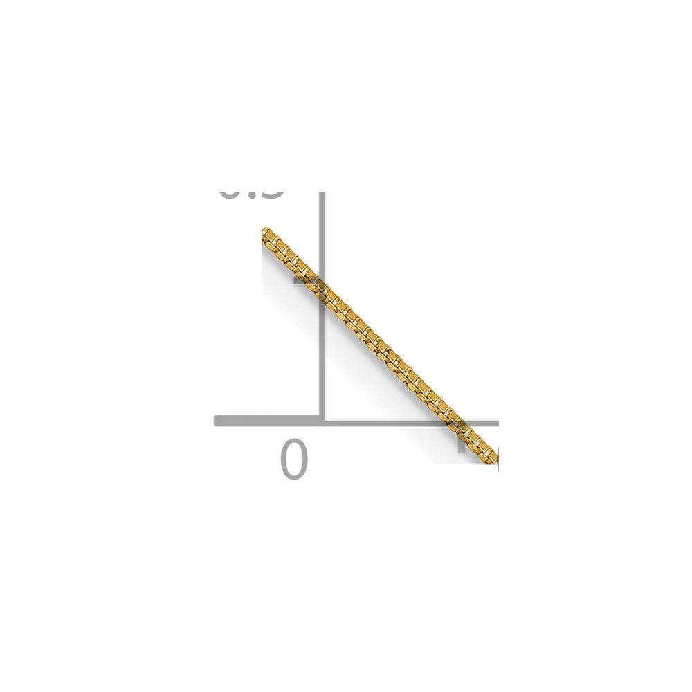 14k .5mm Box Chain
