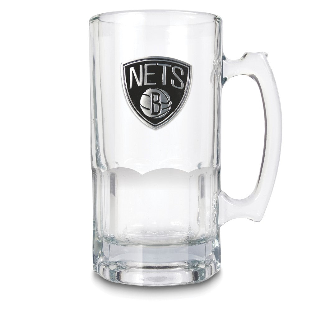 NBA Brooklyn Nets Glass 32 ounce Macho Mug