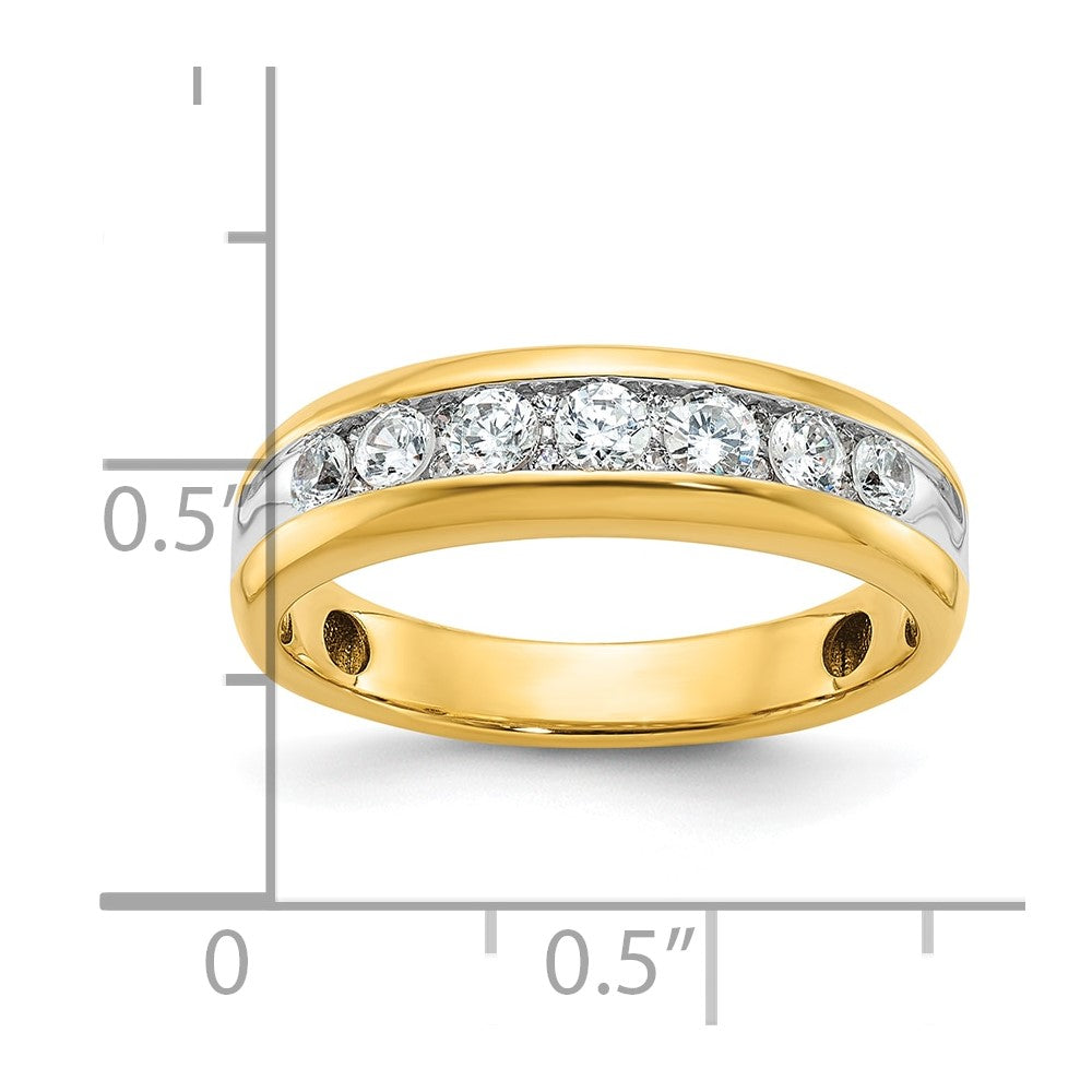 IBGoodman 14k Seven Stone Polished Men's Ring Mounting