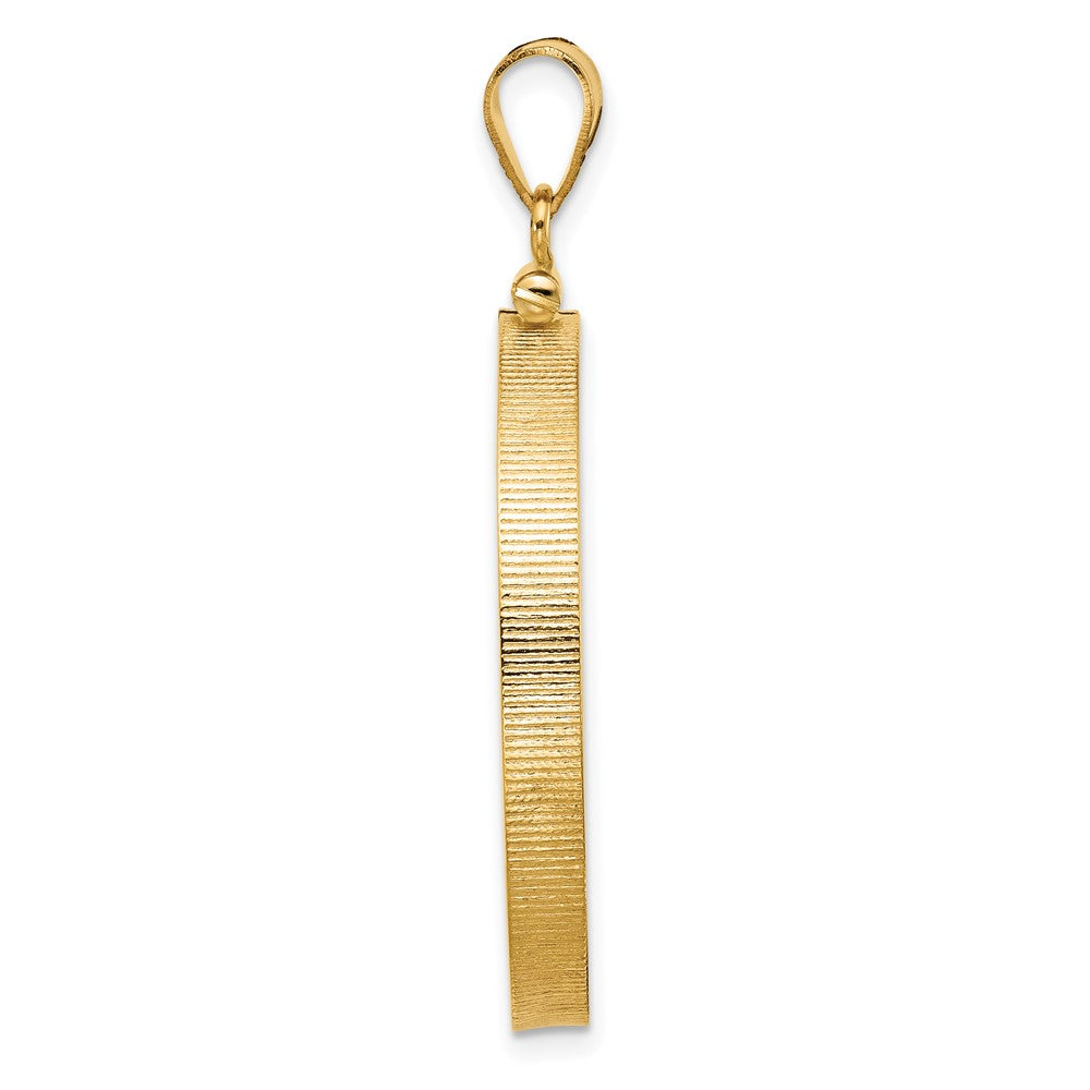 Wideband Distinguished Coin Jewelry 14k Polished 30.0mm x 3.00mm Screw Top Coin Bezel Pendant