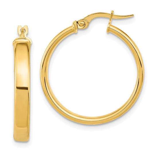 14K Polished Earrings