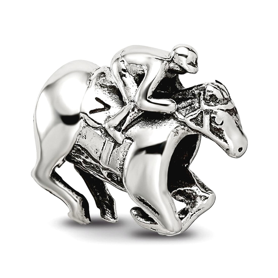 Sterling Silver Reflections Race Horse Bead