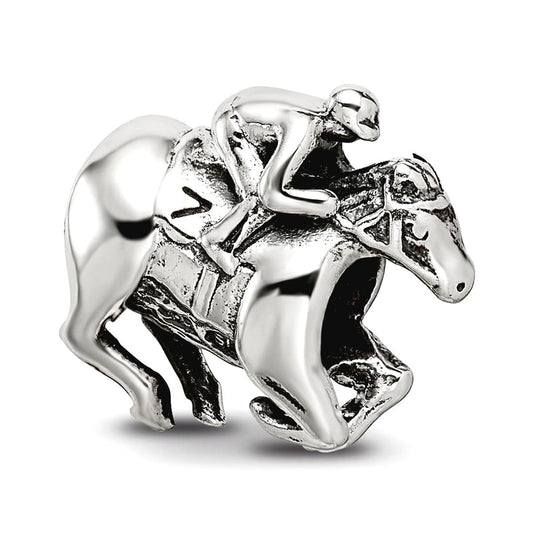 Sterling Silver Reflections Race Horse Bead