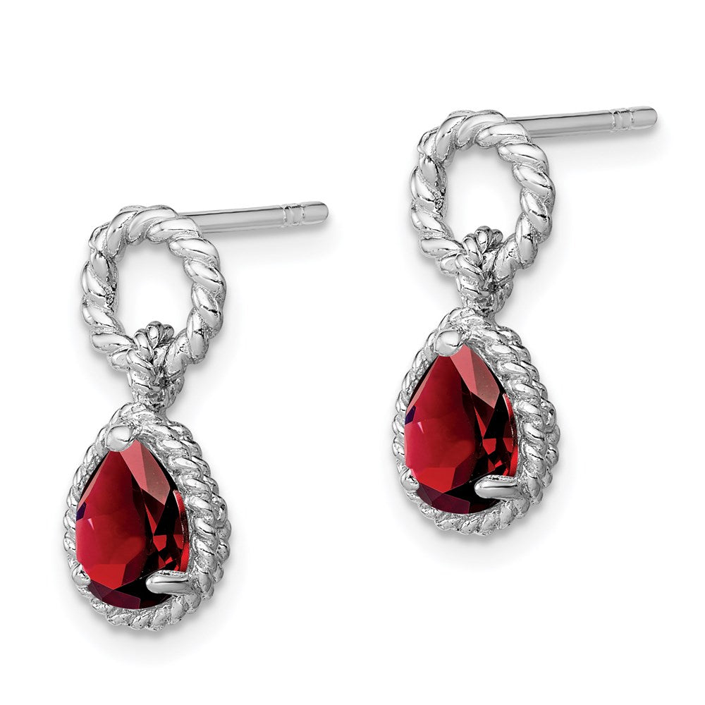 Sterling Silver Polished CZ Moon and Star Post Earrings