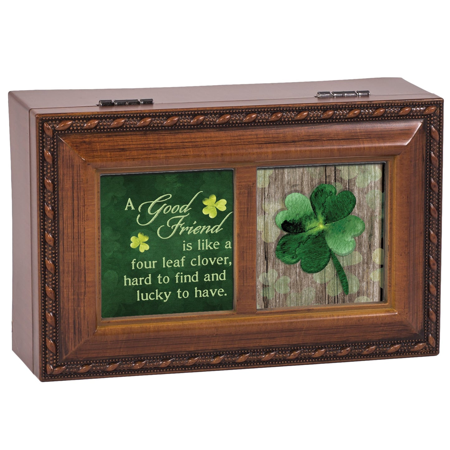 A GOOD FRIEND with Clover Resin Music Box: When Irish Eyes Are Smiling Q-GM22931