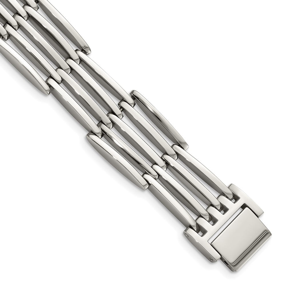 Stainless Steel Polished 8.5in Bracelet 8.5 inches