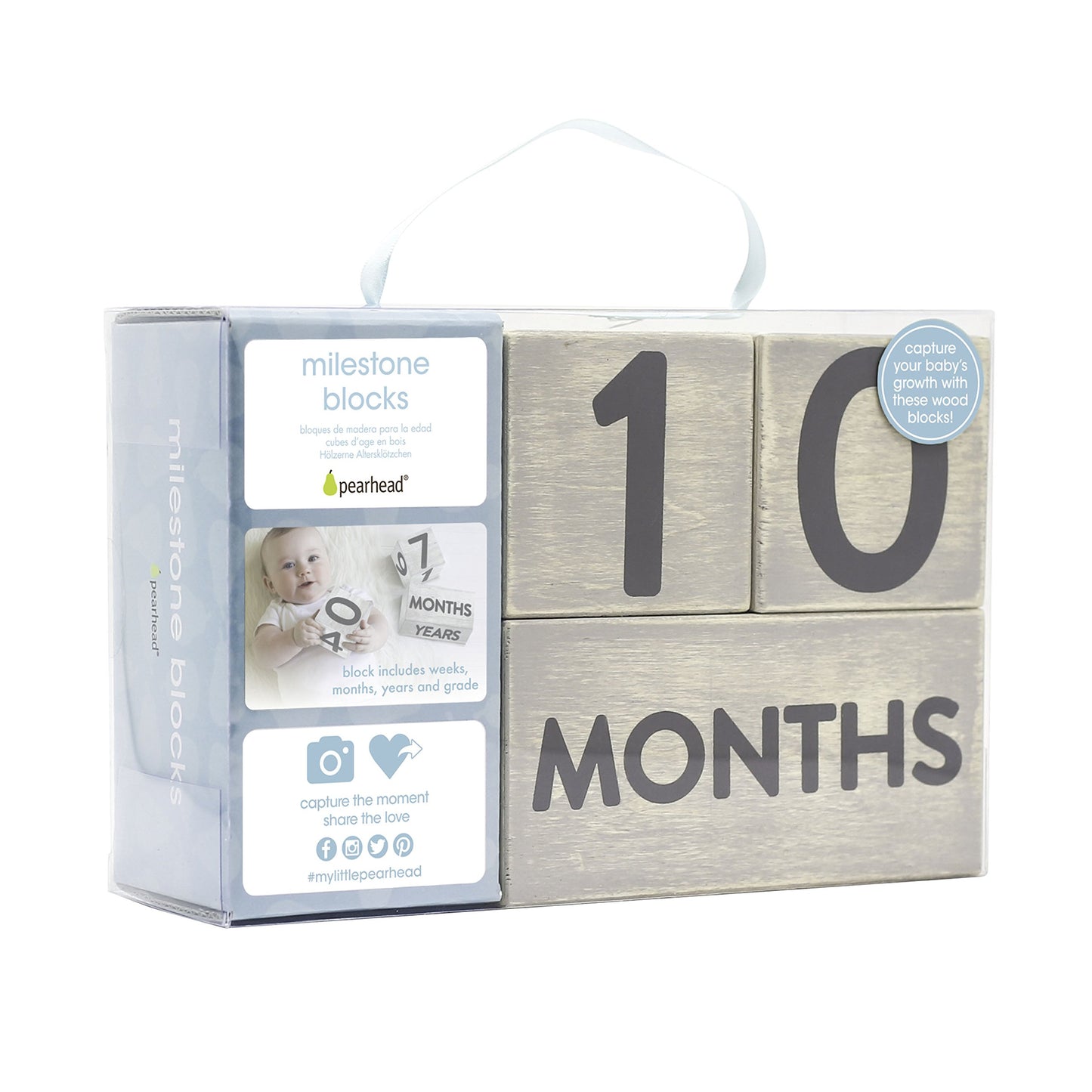 Grey Wooden Age Blocks Photo Props QGM22413