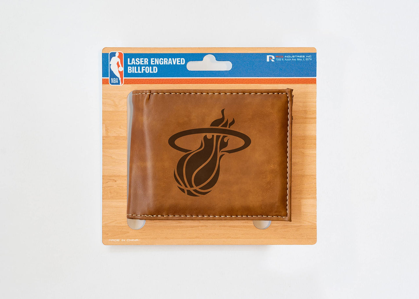 4" Brown NBA Miami Heat Billfold Wallet
