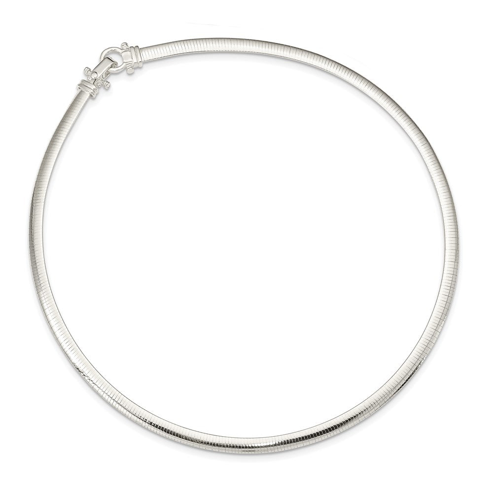 Sterling Silver 4.5mm Polished Cubetto 16in Necklace 16 Inches