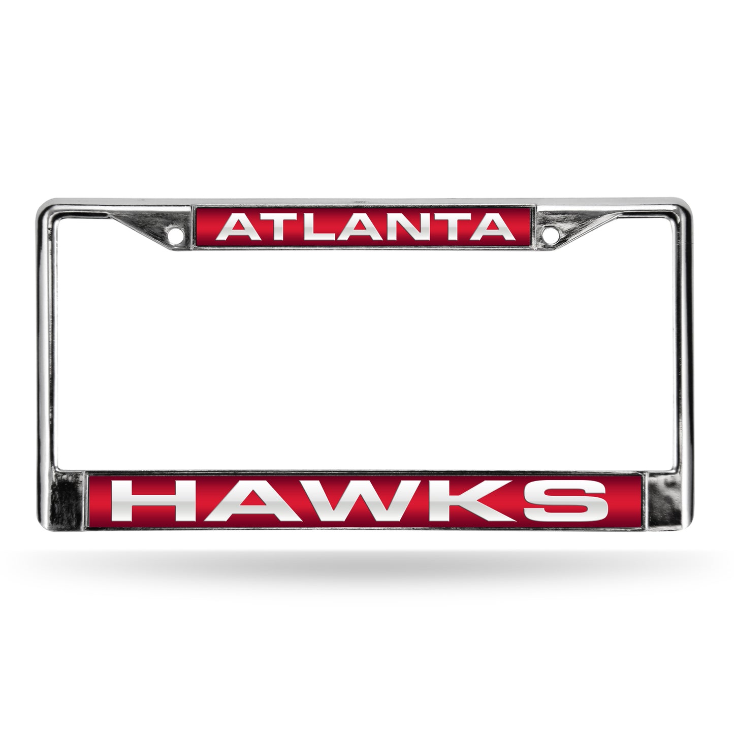 Atlanta Basketball Hawk's Chrome Metal Laser Cut License Plate Frame