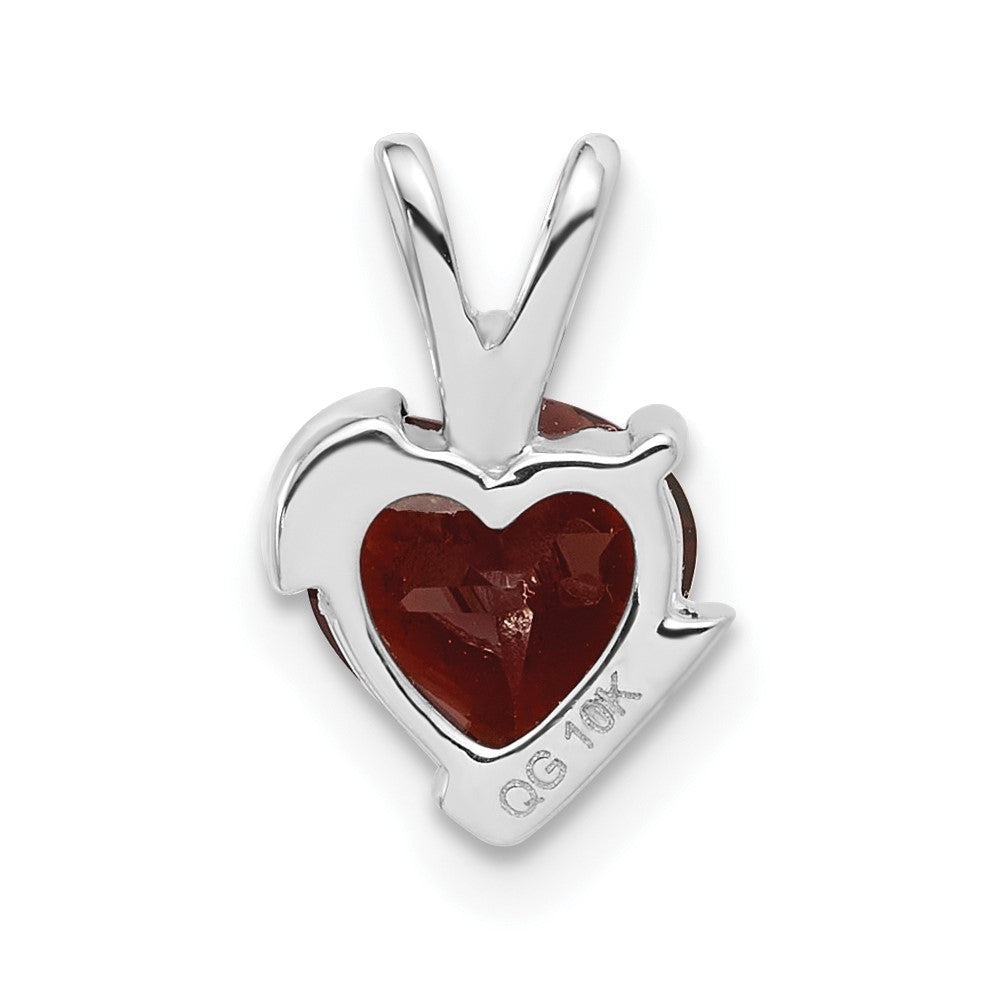 10kw Garnet and Diamond Pendant