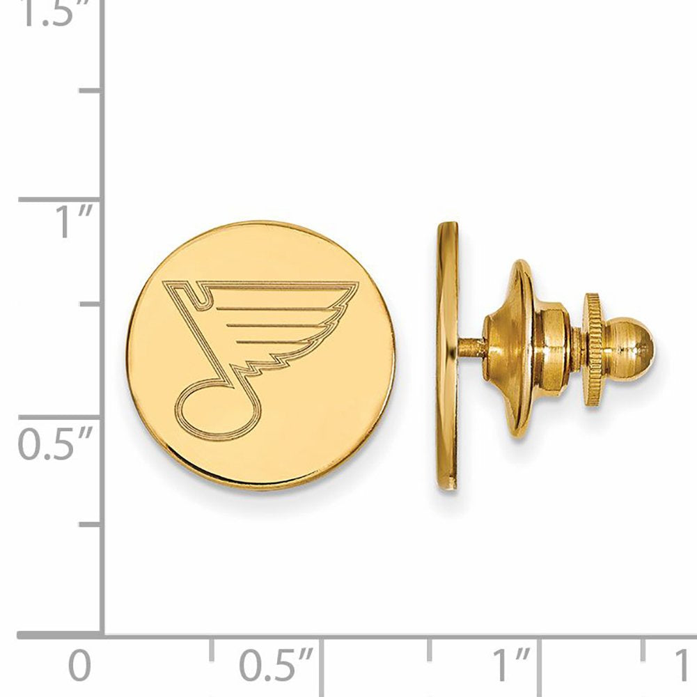 Sterling Silver Gp Nhl Logoart St. Louis Blues Lapel Pin