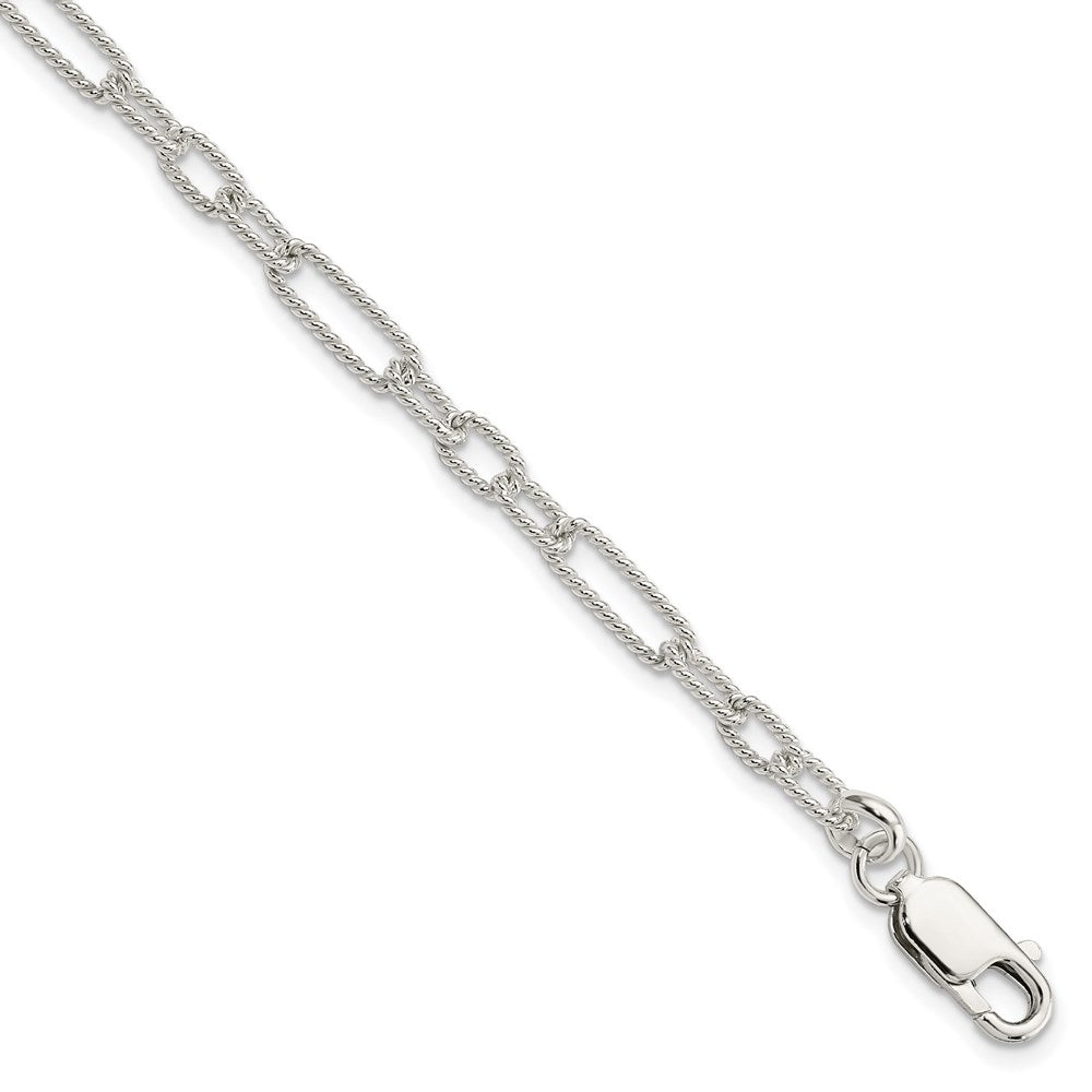 Sterling Silver 7.5inch Fancy Link Bracelet 7.5 inches