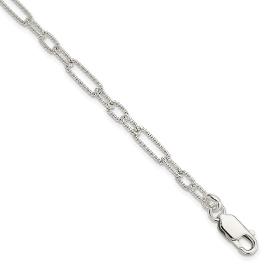 Sterling Silver 7.5inch Fancy Link Bracelet 7.5 inches