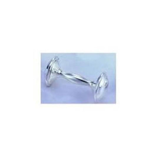 Leeber 8083A Dumbbell Rattle, Silver