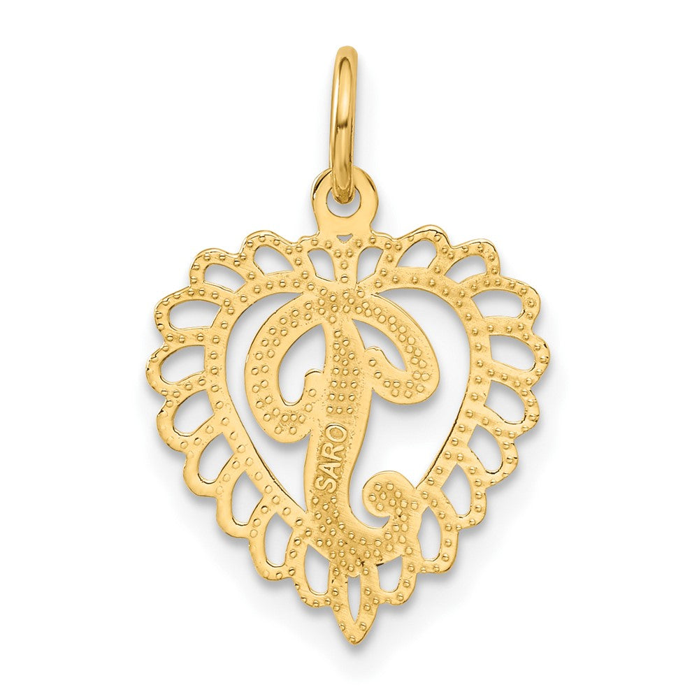 10k Gold Initial P Charm