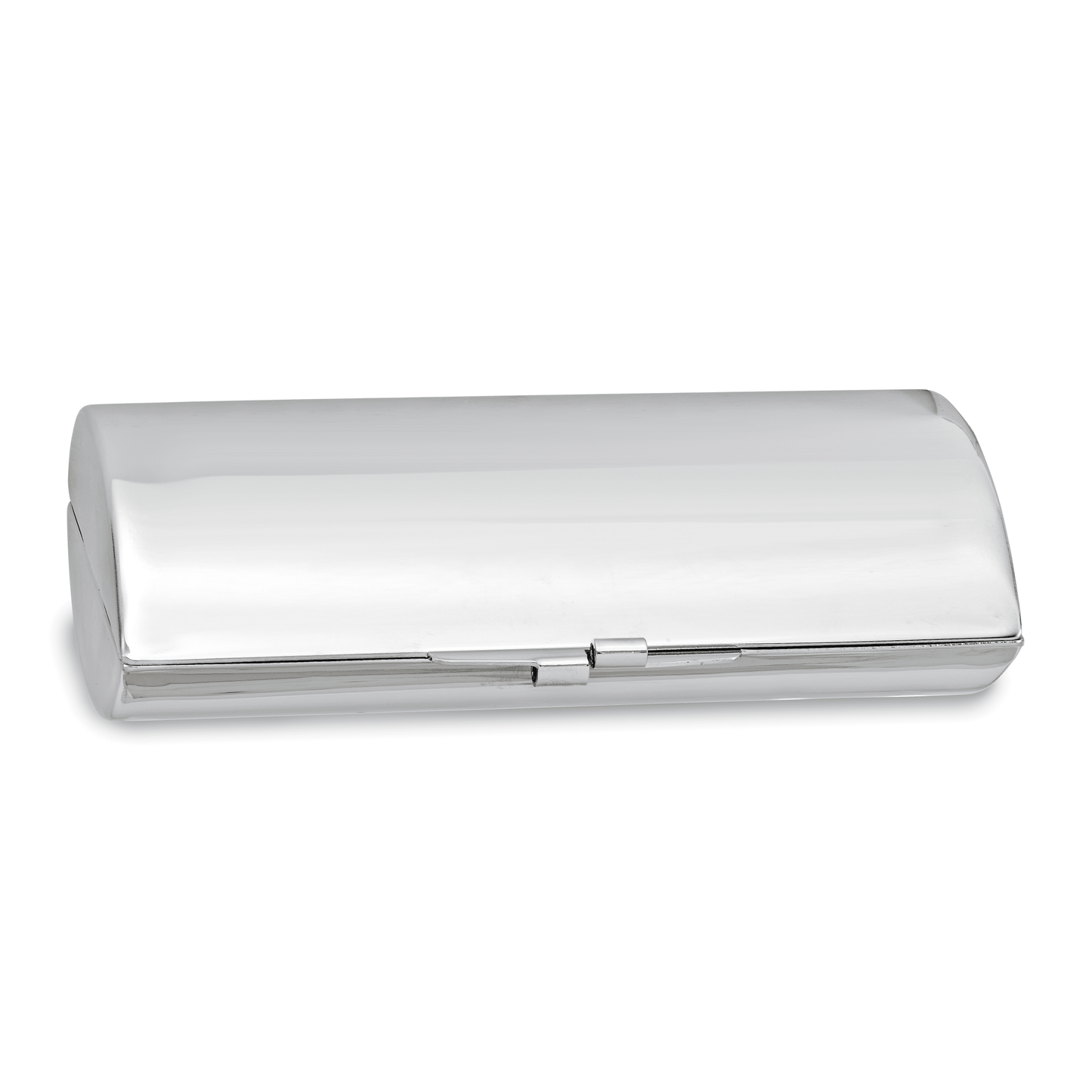 Silver-tone Lipstick Case with Mirror QGM16881