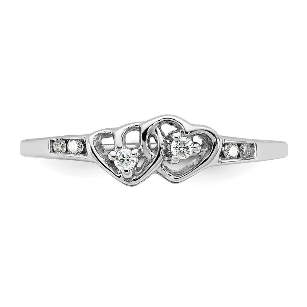 10k WG Diamond Heart Ring