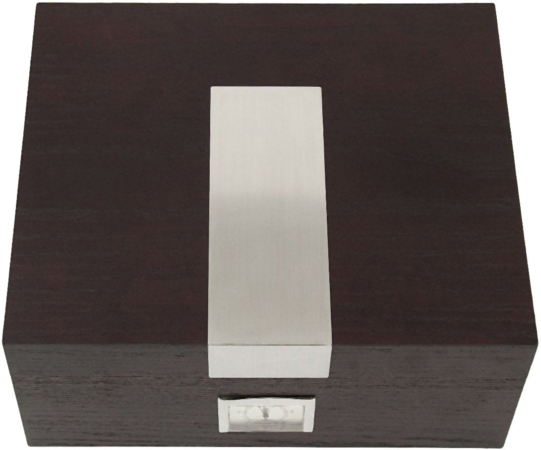 Espresso Wood (Holds 50) Cedar Lined Cigar Humidor GM114