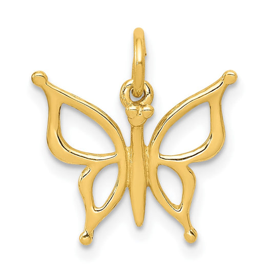10k Butterfly Charm Yellow Gold